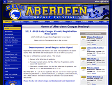 Tablet Screenshot of aberdeenhockey.com
